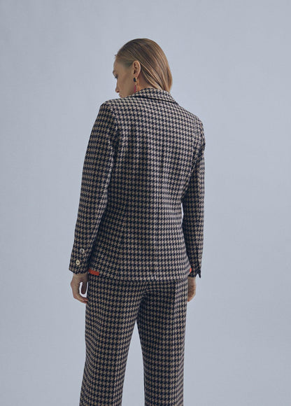 32463004-Houndstooth blazer-Multi