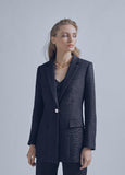 32463005-Textured blazer-Black