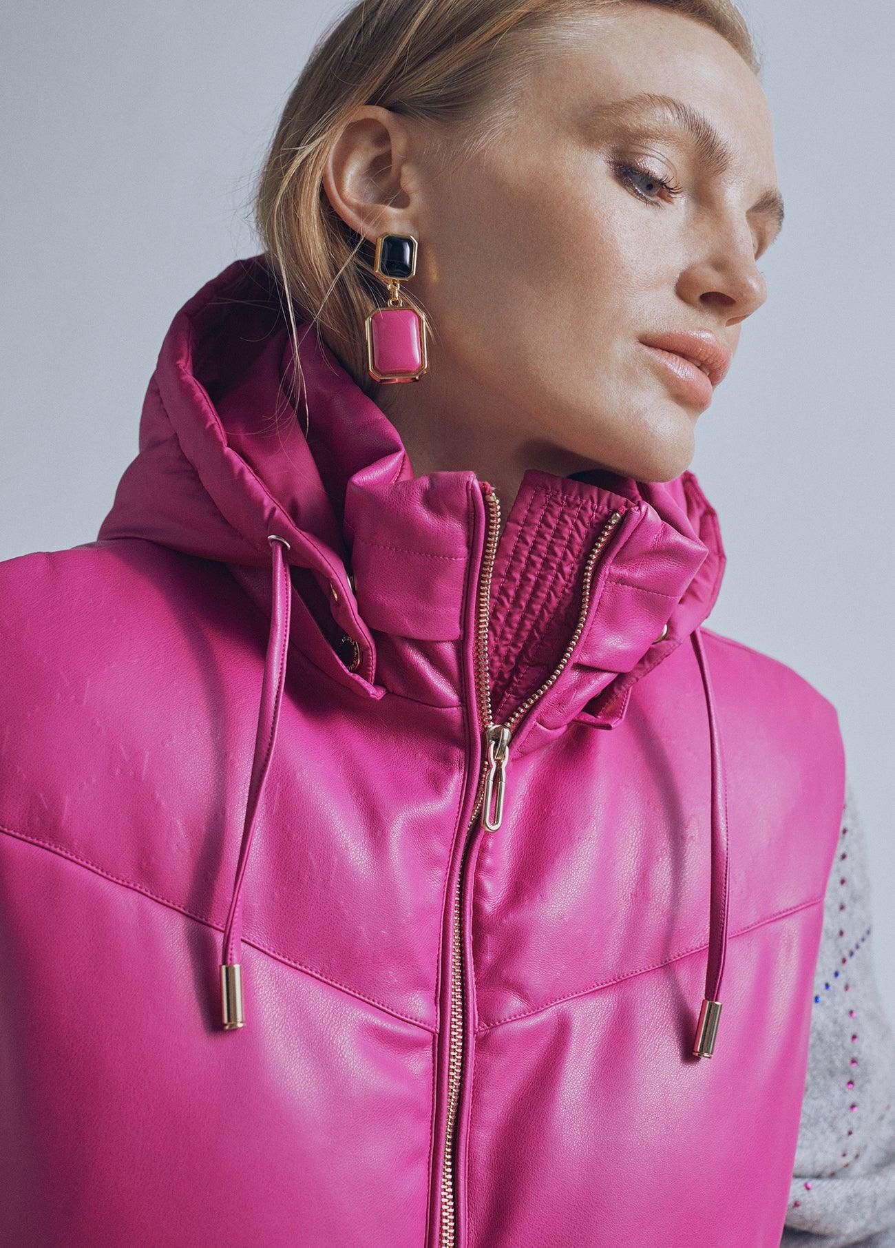32464001-Padded gilet-Fuchsia