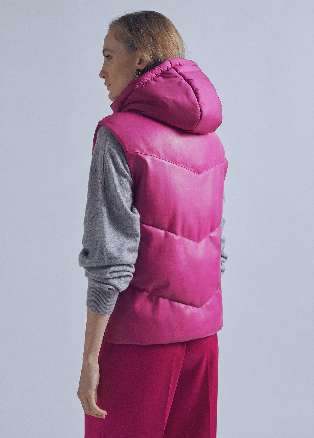 32464001-Padded gilet-Fuchsia
