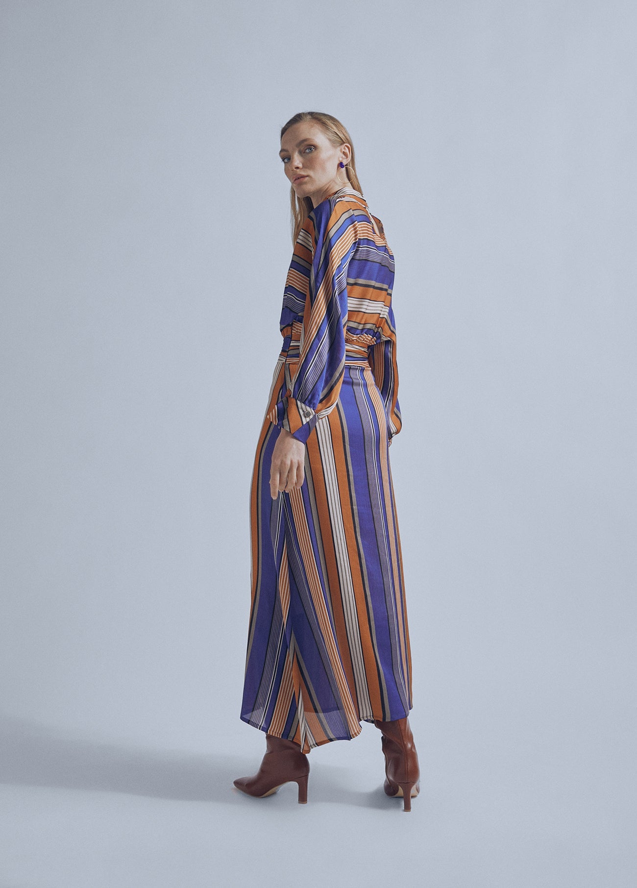 32465025-Two-way striped dress-Multi