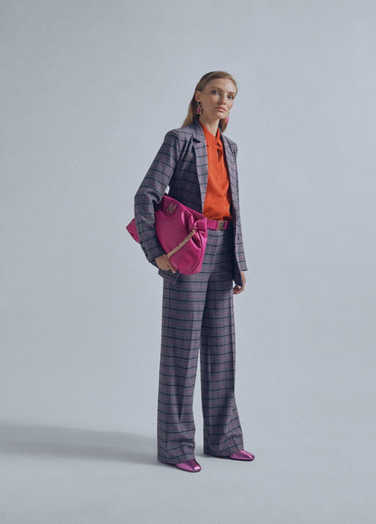 32467001-Check trousers-Grey