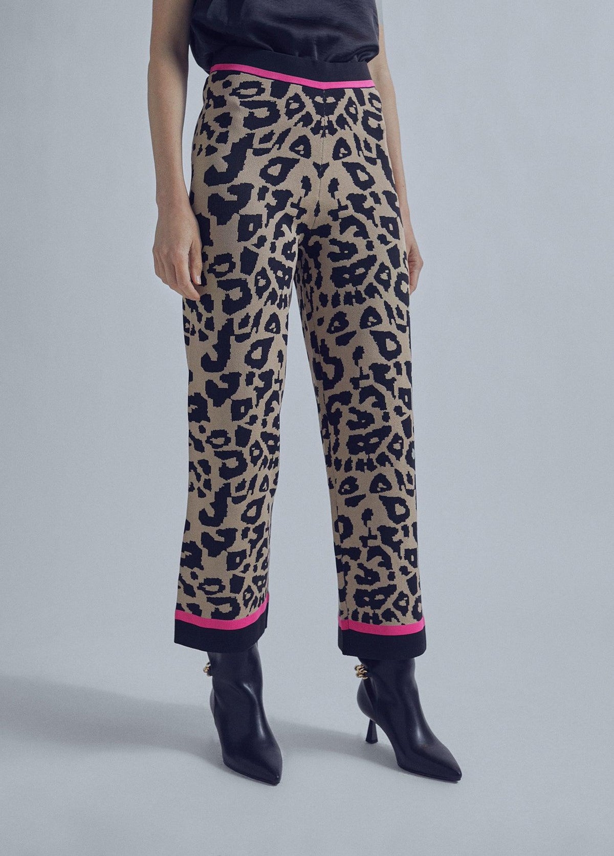 32467012-Animal print culottes-Multi