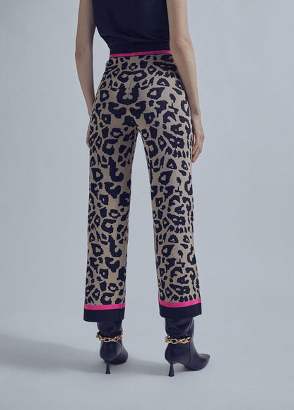 32467012-Animal print culottes-Multi