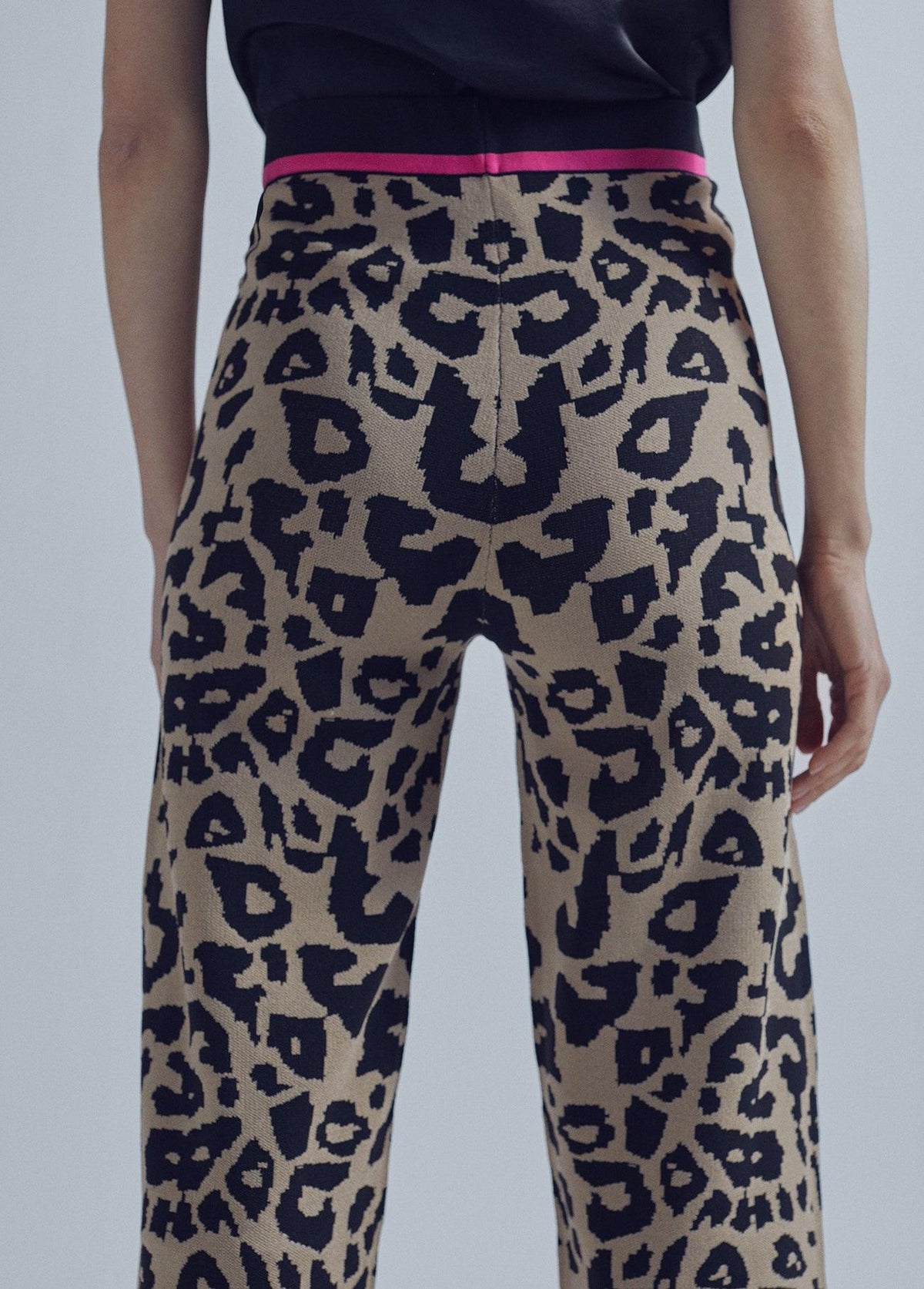 32467012-Animal print culottes-Multi