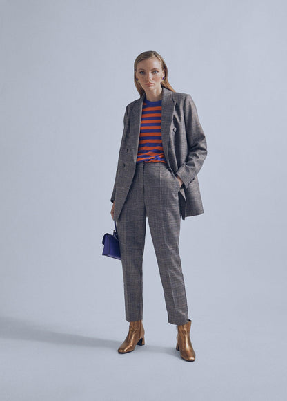 32467016-Lurex check trousers-Multi