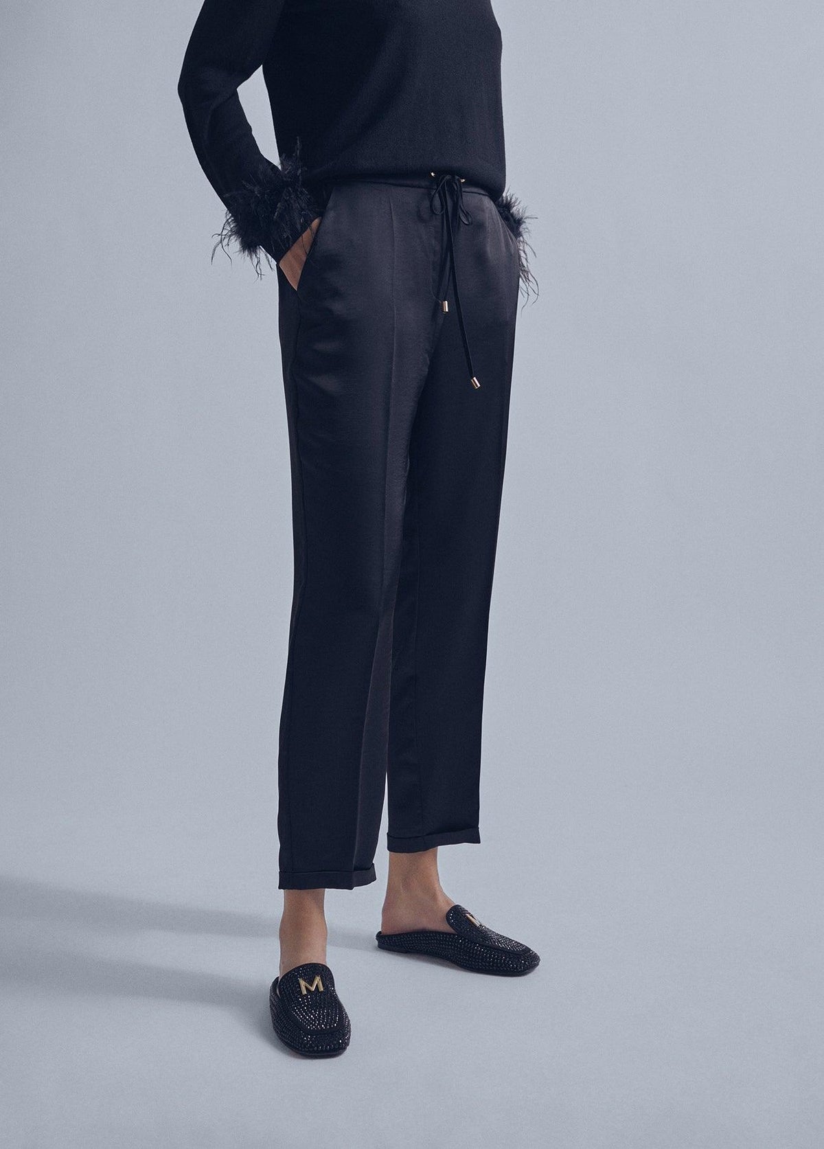 32467029-Satin joggers-Black