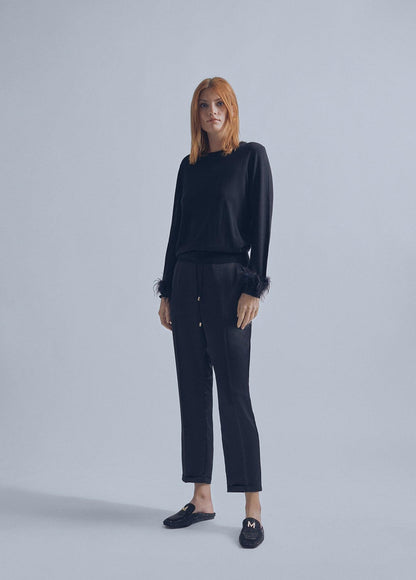 32467029-Satin joggers-Black