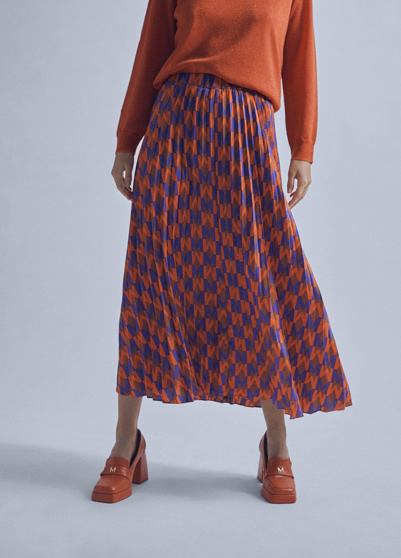 32468004-M pleated skirt-Multi