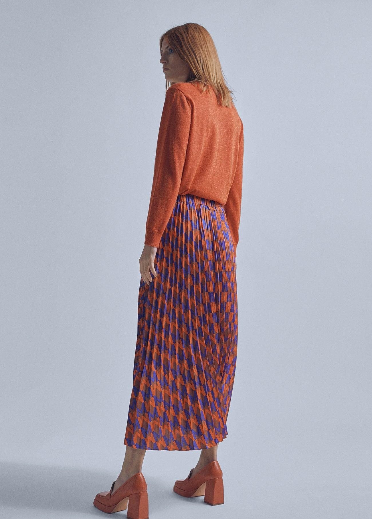 32468004-M pleated skirt-Multi