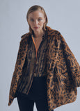 32470025-Animal print fur jacket-Multi