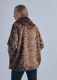 32470025-Animal print fur jacket-Multi