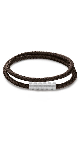 Calvin Klein Men Leather Bracelet Braided Bracelet Family - 35000094