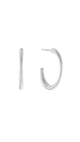 Calvin Klein Women Hoop Earrings Playful Organic Shapes - 35000346