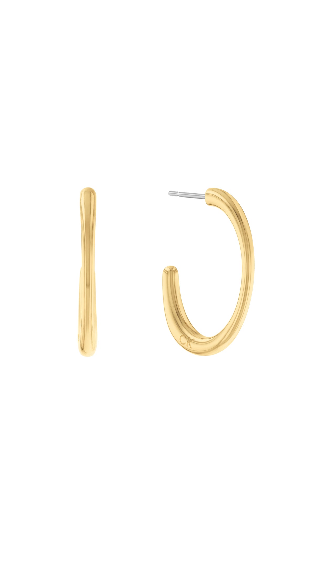 Calvin Klein Women Hoop Earrings Playful Organic Shapes - 35000347