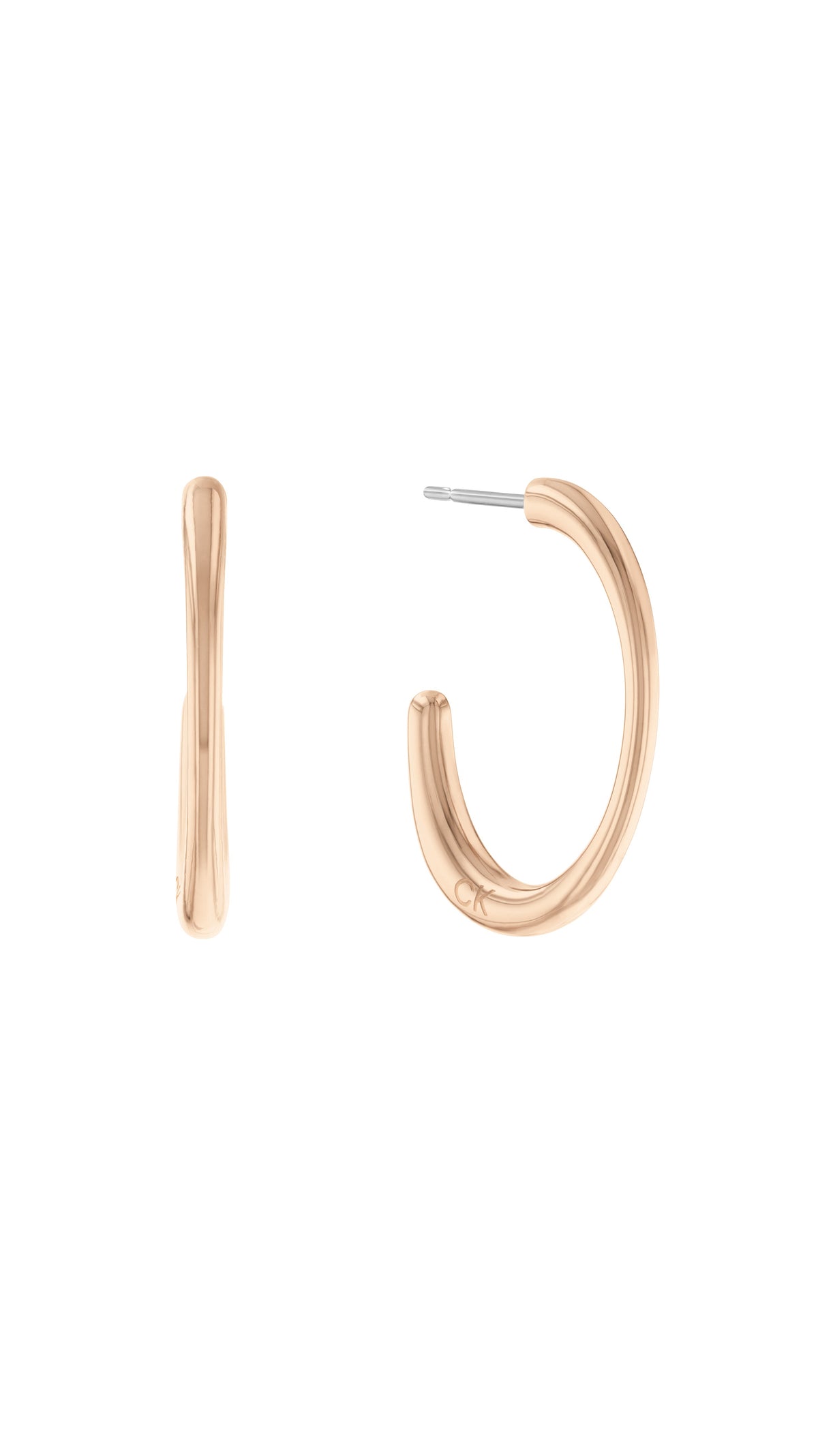 Calvin Klein Women Hoop Earrings Playful Organic Shapes - 35000348