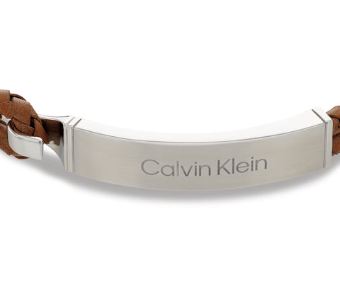 Calvin Klein Men Leather Bracelet Ck Iconic For Him - 35000405