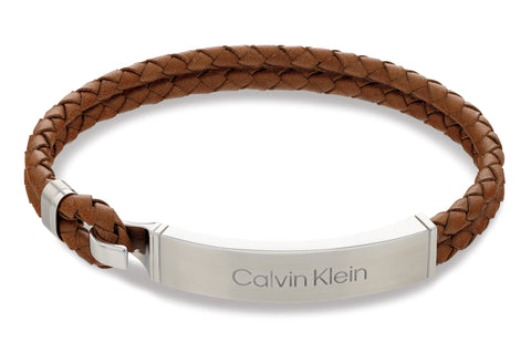 Calvin Klein Men Leather Bracelet Ck Iconic For Him - 35000405