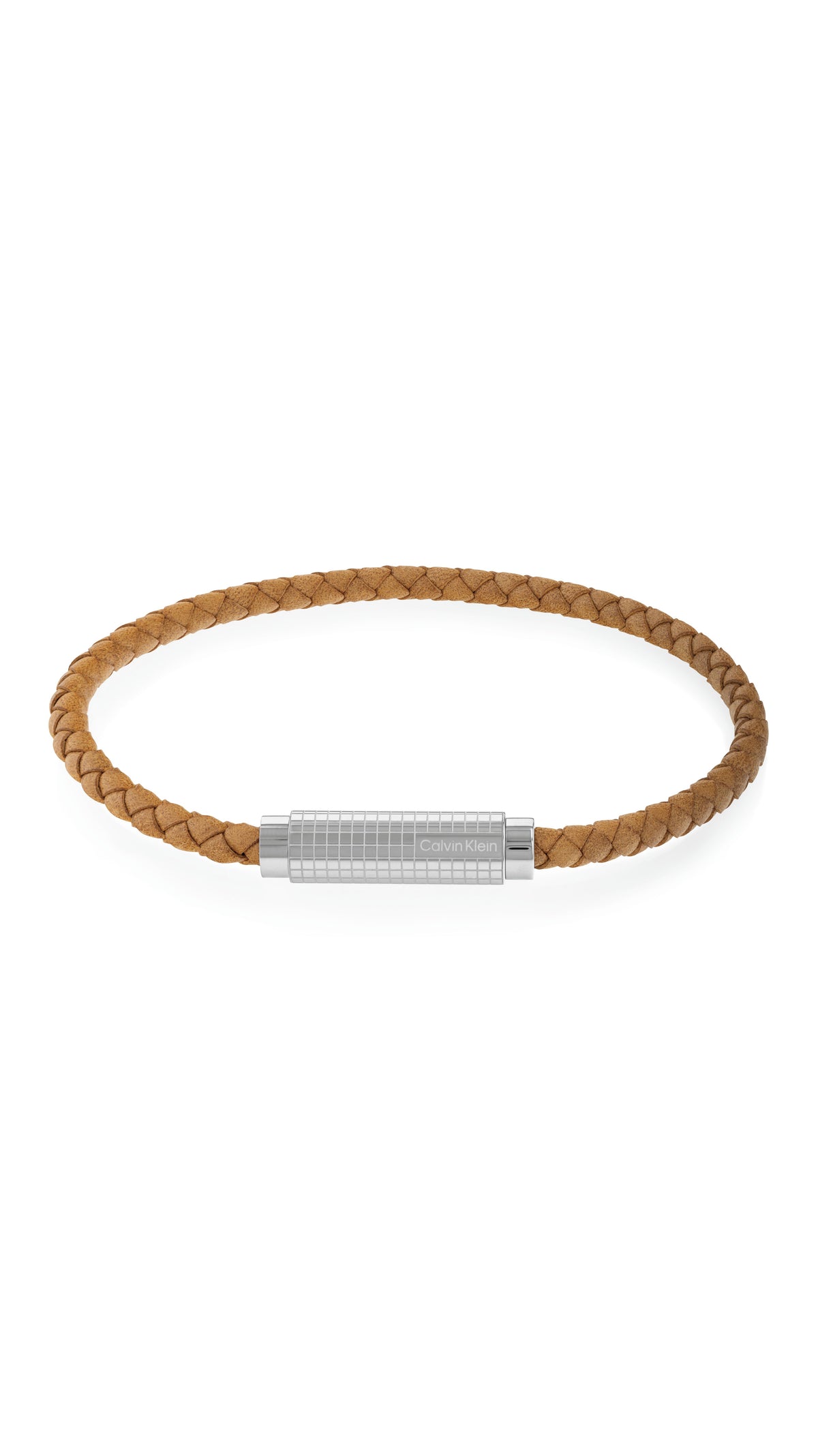 Calvin Klein Men Leather Bracelet Modern Grid - 35000422