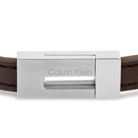 Calvin Klein Men Leather Bracelet Ck Exposed - 35100021