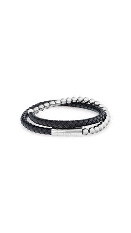 Calvin Klein Men Leather & Beads Bracelets Ck Fuse - 35100023