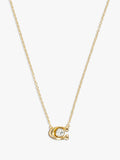 37412845GLD-Signature Necklace & Earring Set-Crystal/Gold