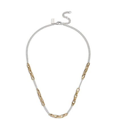 37426119TWO-Mixed Chain Necklace