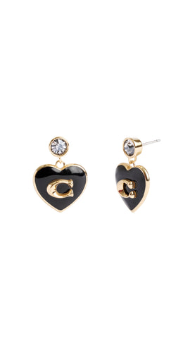 Signature Heart Drop Boxed Earrings