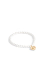 Signature Heart Charm Pearl Bracelet