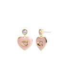 37469937GLD-Enamel Heart Drop Boxed Earrings