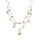 37469954GLD-Daisy Charm Multi Row Necklace-MULTI