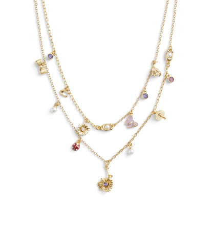 37469954GLD-Daisy Charm Multi Row Necklace-MULTI