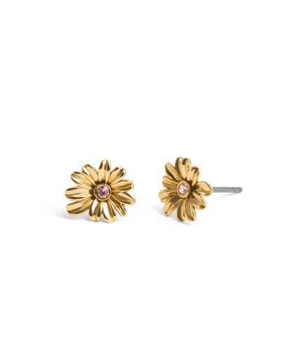 37469955GLD-Daisy Earrings & Necklace Set