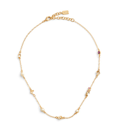 37470275GLD-Daisy Short Station Necklace