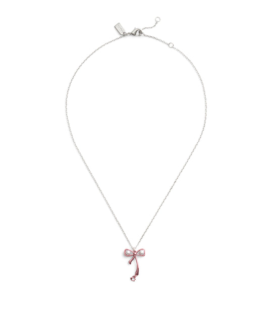 37491613RHO-Bowtique Pearl Pendant Necklace-Pink
