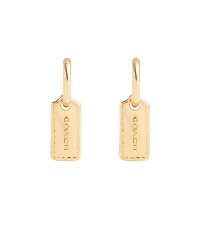 37491654GLD-Signature Stitched Hangtag Charm Huggies-Gold