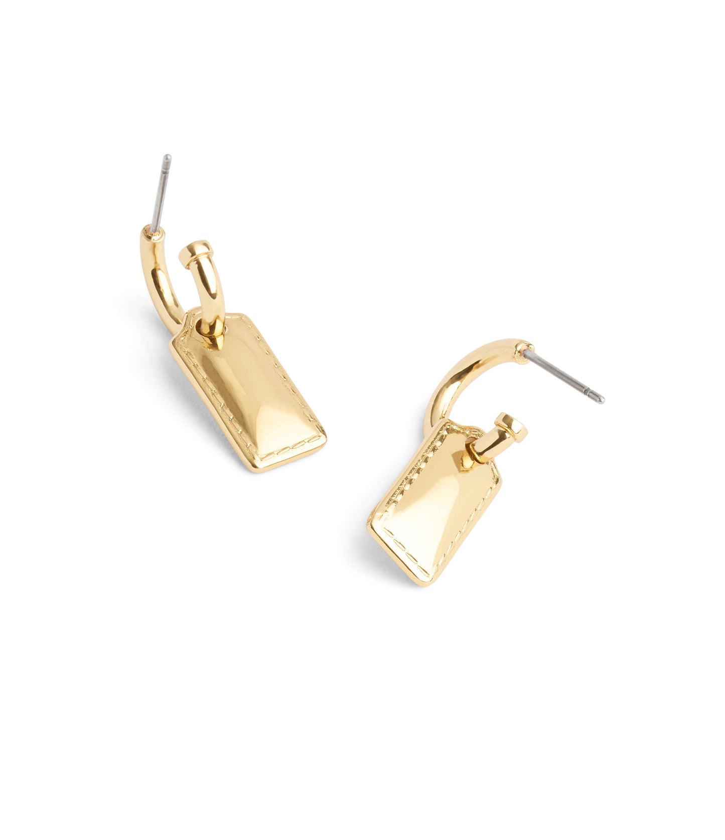 37491654GLD-Signature Stitched Hangtag Charm Huggies-Gold