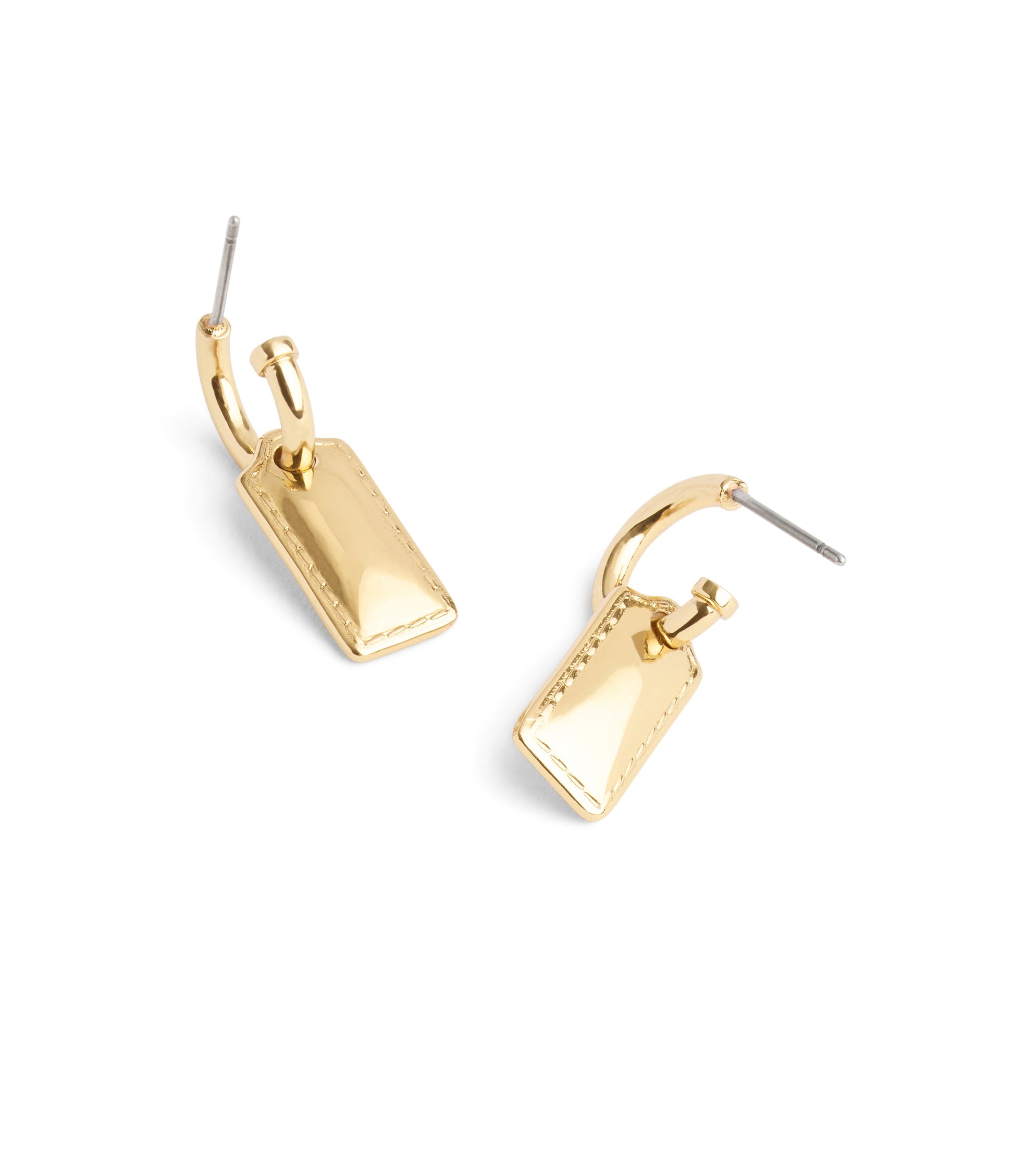 37491654GLD-Signature Stitched Hangtag Charm Huggies-Gold