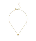 37493112GLD-Signature C Stone Pendant Necklace-Crystal