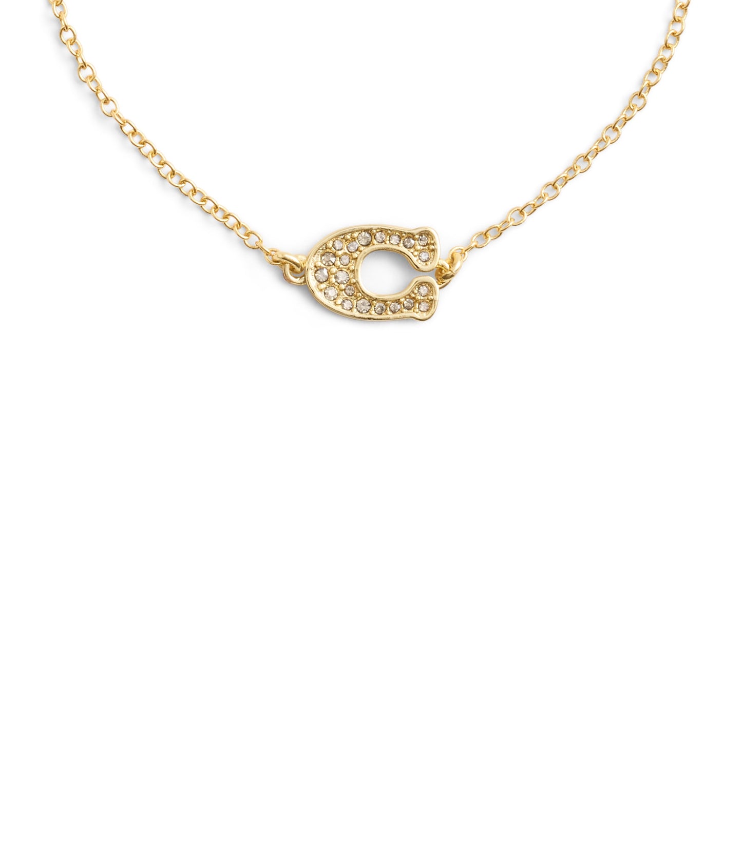 37493598GLD-Signature Pavé C Slider Bracelet-Gold