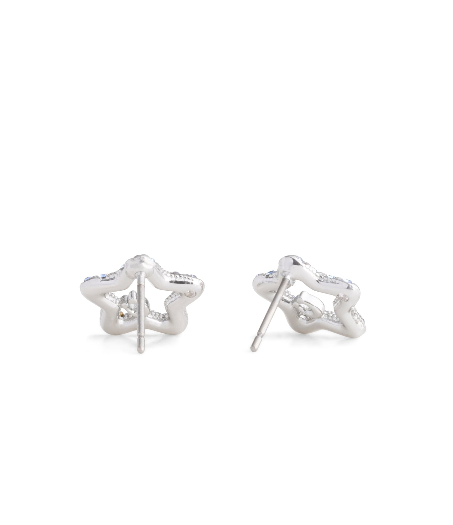 37493614RHO-Signature Pavé Star Stud Earrings-Light Blue