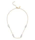 37506161TWO-Signature Pavé C Strand Necklace-Twotone