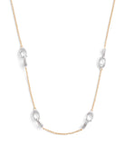 37506161TWO-Signature Pavé C Strand Necklace-Twotone