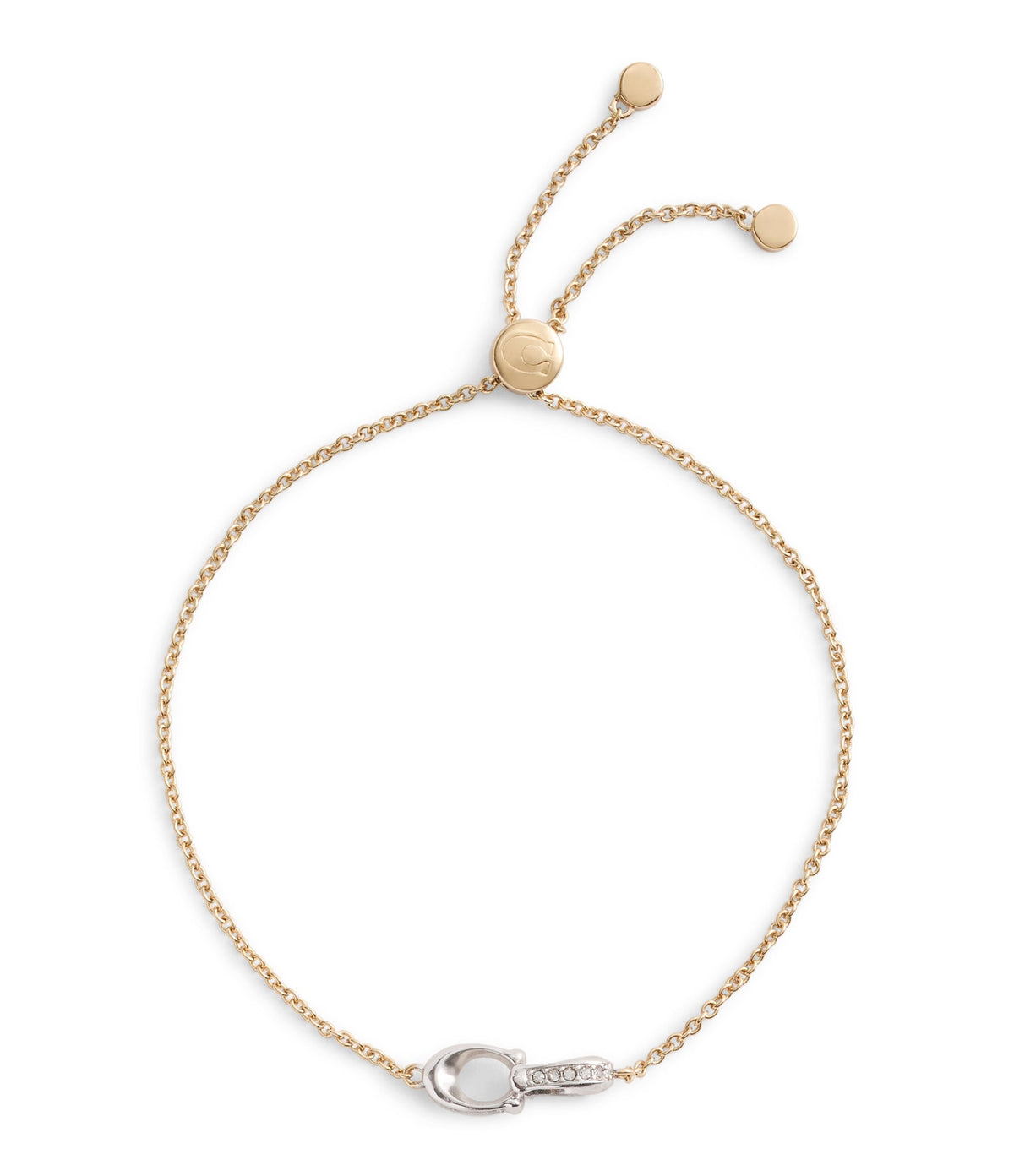 37506162TWO-Signature Pavé C Slider Bracelet-Twotone