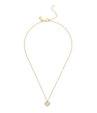 37506206GLD-Signature C Pavé Heart Pendant Necklace-Crystal