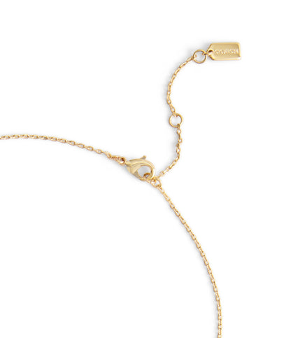 37527570GLD-Signature Logo Enamel Cube Strand Necklace-Multi