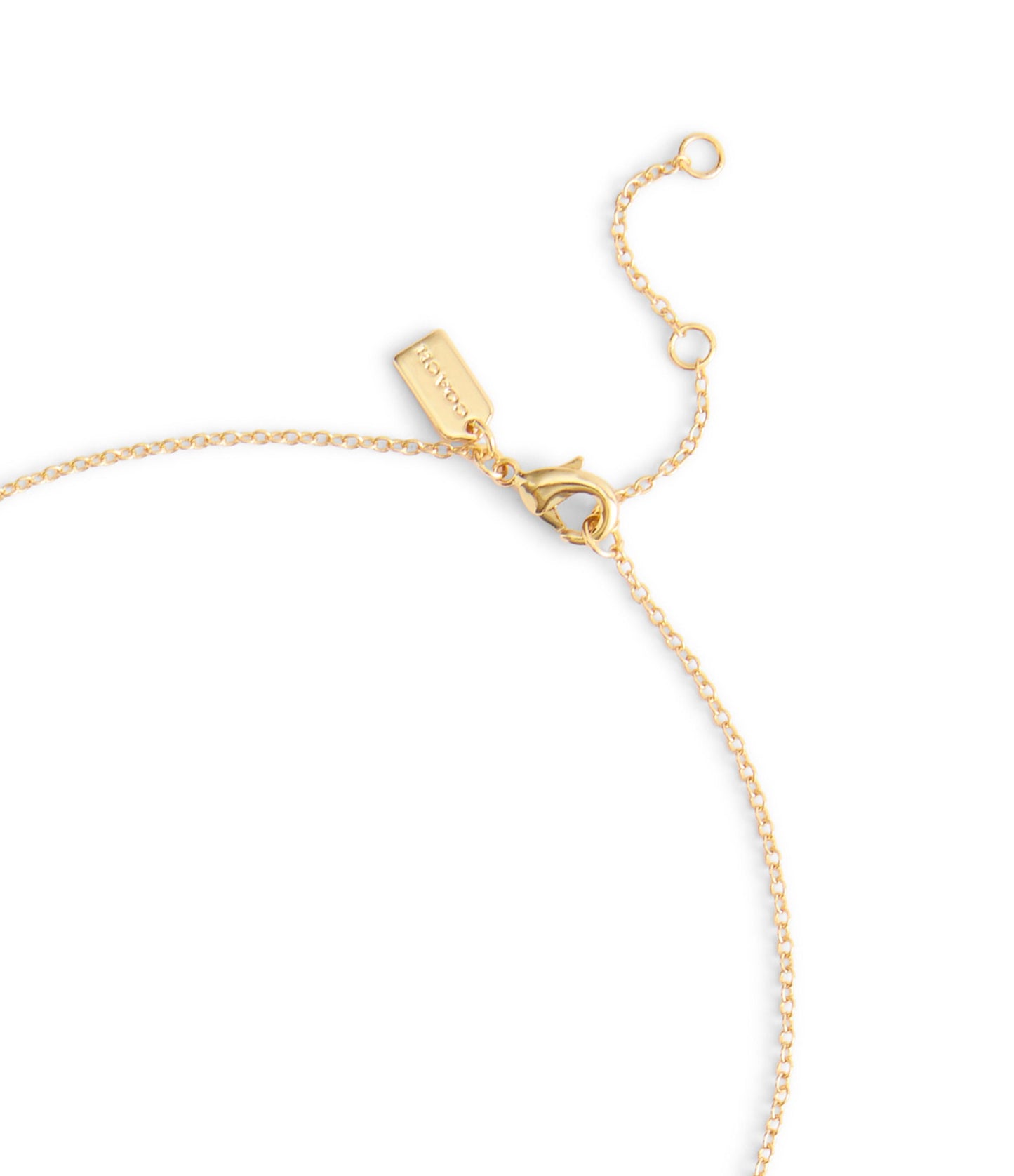 37527580GLD-Signature Handbag Pendant Necklace-Shiny Gold