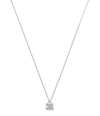 37527581RHO-Signature Tea Rose Handbag Pendant Necklace-Rhodium