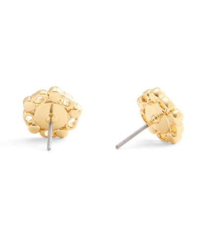 37527587GLD-Signature Heritage Pearl Stud Earrings-Pearl