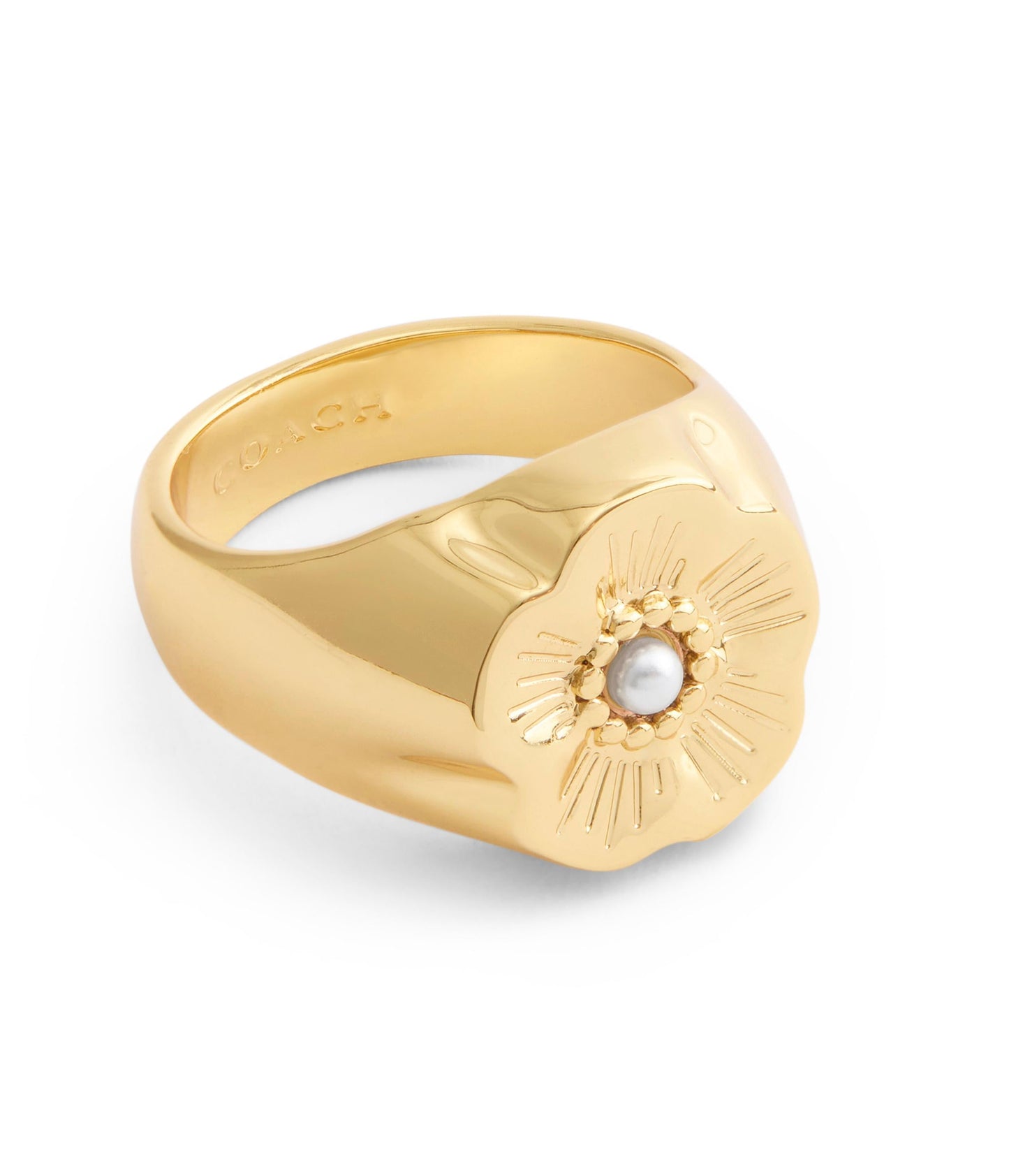 37527626GLD-Signature Heritage Tea Rose Cocktail Ring-Gold